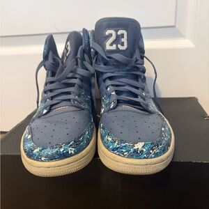 Jordan Athletic Shoes in Blue and White